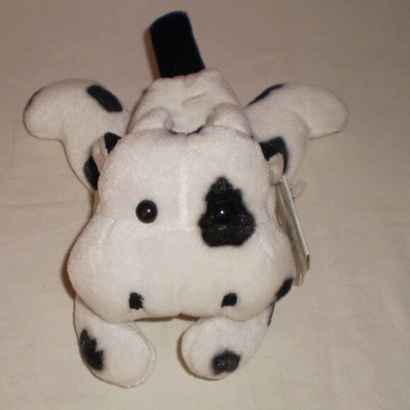Huggables Soft Toy Beanie Plush Laying Cow Farm Anima - Picture 1 of 4